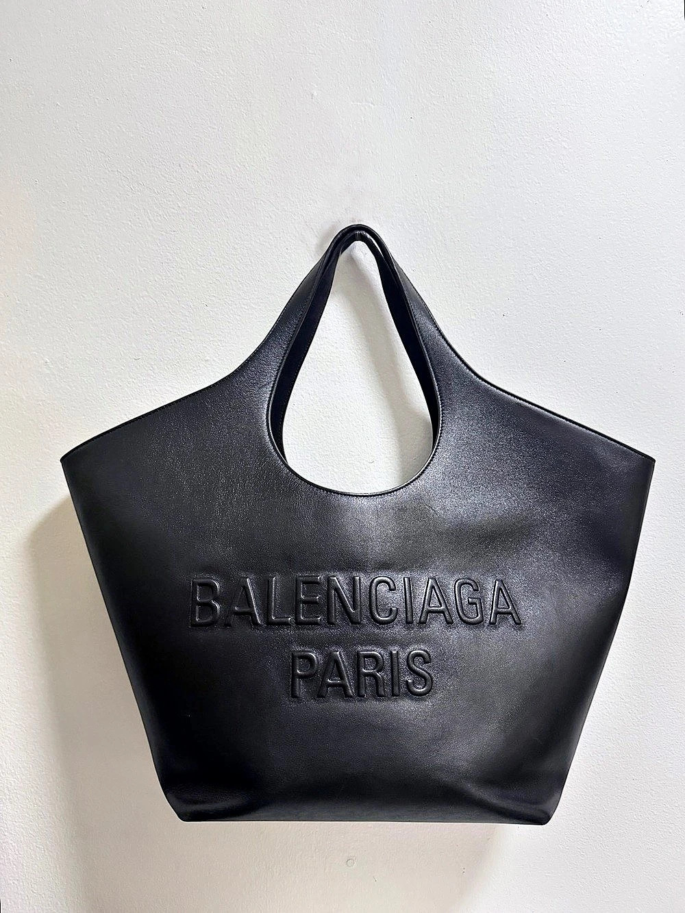 Balenciaga Mary Kate Tote Bag Black Leather